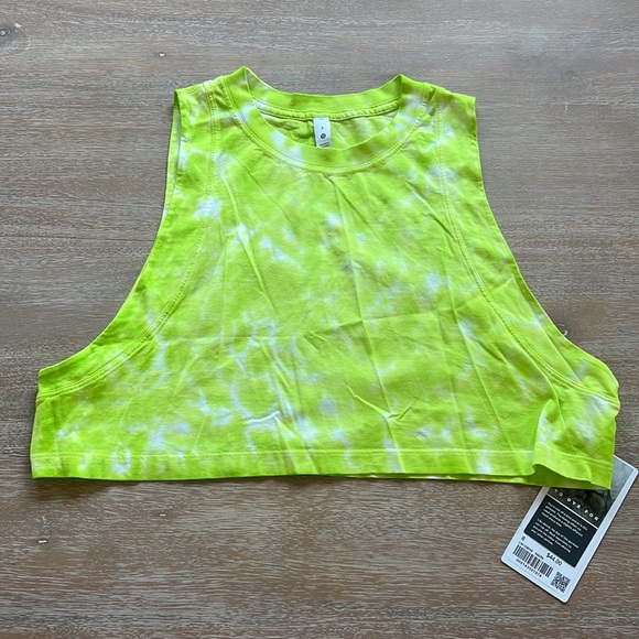 Lululemon All Yours Crop Tank Tie Dye MAR9 Size 8 - Picture 6 of 10